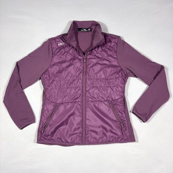 RLX Ralph Lauren Jackets & Blazers - RLX Ralph Lauren Purple Quilted Hybrid Athletic Jacket Full Zip Light Women S